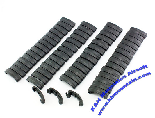 Plastic Tactical Index Clips 60 Piece Set / Black