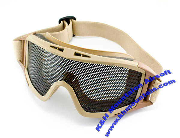 Tactical Goggles with Metal Mesh / OD