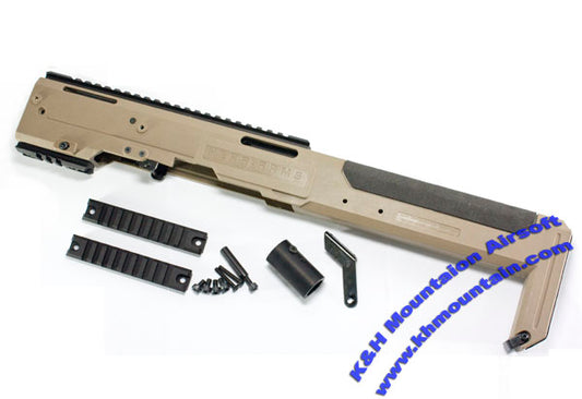 HR Style Glock Carbine Conversion Kit for Marui Series / TAN