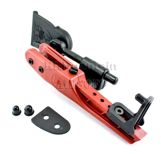 New IPSC style belt pistol holster / Red