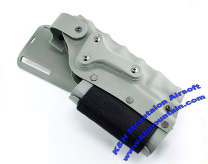 Tactical Holster /w flashlight & laser for Hi- Cap/M92/1911 /Grey