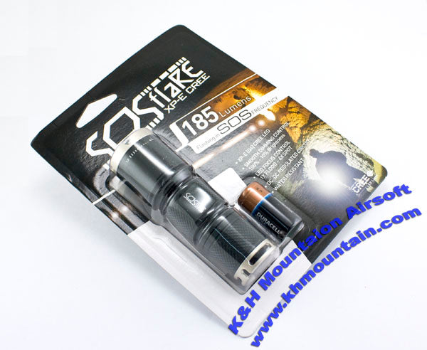 XP-E CREE Flashlight with 185 Lumens
