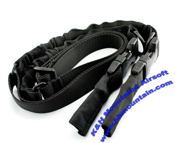 New Version TWO- POINT Rifle Sling / Black