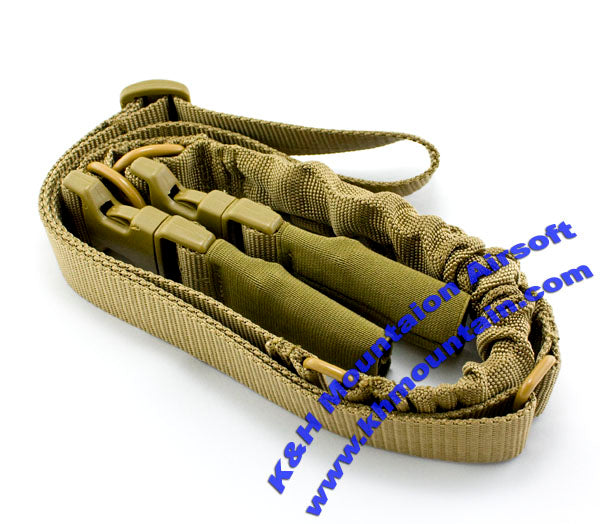 New Version TWO- POINT Rifle Sling / TAN