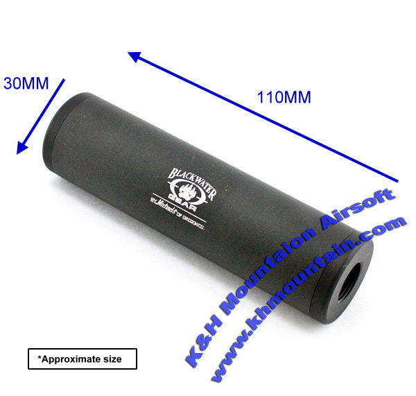 Blackwater Aluminum Silencer 14mm +/- (Black)