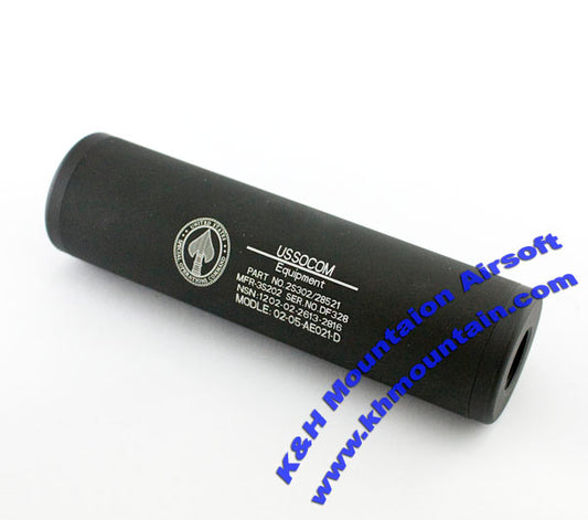 US Socom Aluminum Pistol Silencer 14mm +/- / Black color