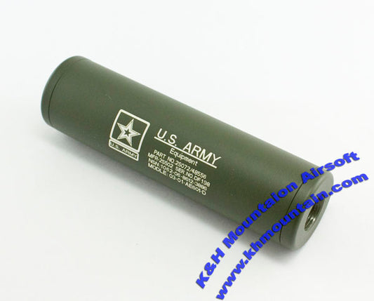 US Army Aluminum Silencer 14mm +/-
