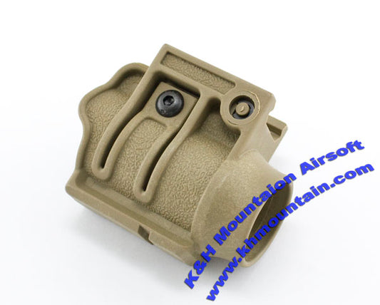 Plastic QD Flashlight Mount / TAN