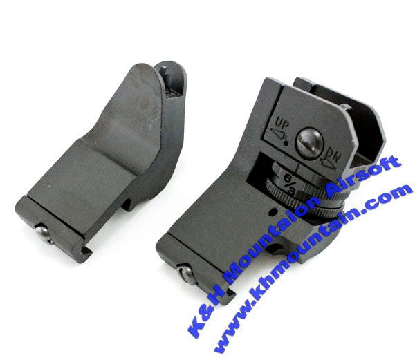 Inclined Front and Rear Metal Sight (2-pcs)