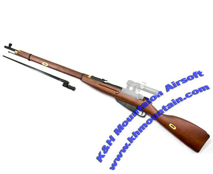 Red Fire Real Wood 1891 Mosin Nagant Gas Bolt Action Rifle (no scope vision)