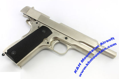 Tercel M1911 Full Metal Gas Blowback Pistol (Silver)