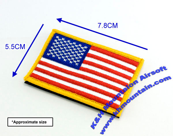 Military Velcro Patch / US Flag (Red & Blue)