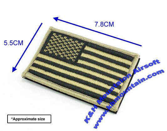 Military Velcro Patch / US Flag (TAN)