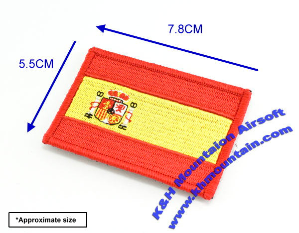 ミリタリーベルクロワッペン/スペイン国旗