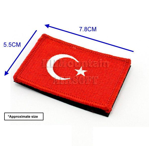 ミリタリーベルクロパッチ/トルコ国旗