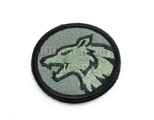 Military Velcro Patch / Wolf / Grey