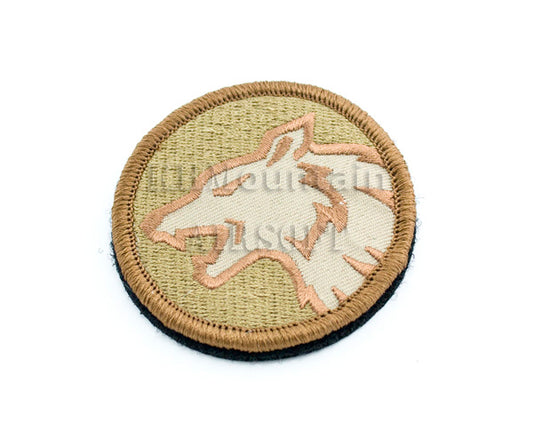 Military Velcro Patch / Wolf / TAN