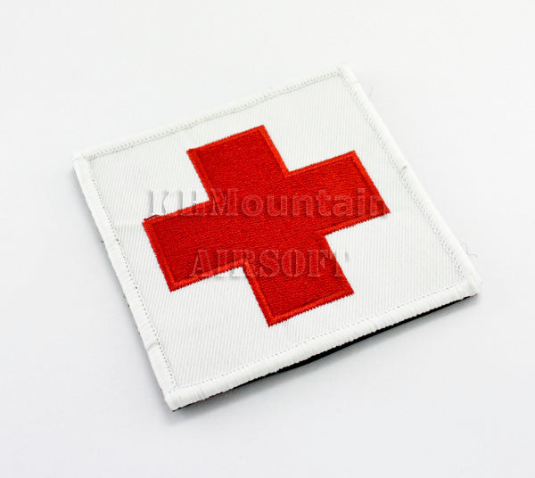 Military Velcro Patch / Red Cross / square