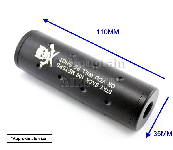 Dream Army Aluminum Silencer 14mm +/- (Black) / Short