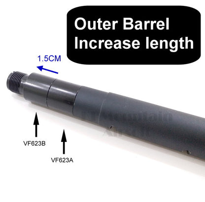 Dream Army Metal 14mm CCW & CW thread Outer Barrel Adapter