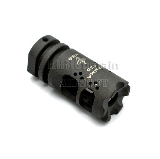 AEG GBB Steel VG6 GAMMA Flash Hider (-14mm)