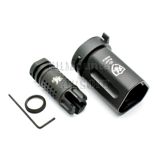 AEG GBB Steel QD SHIELD Flash Hider (-14mm)