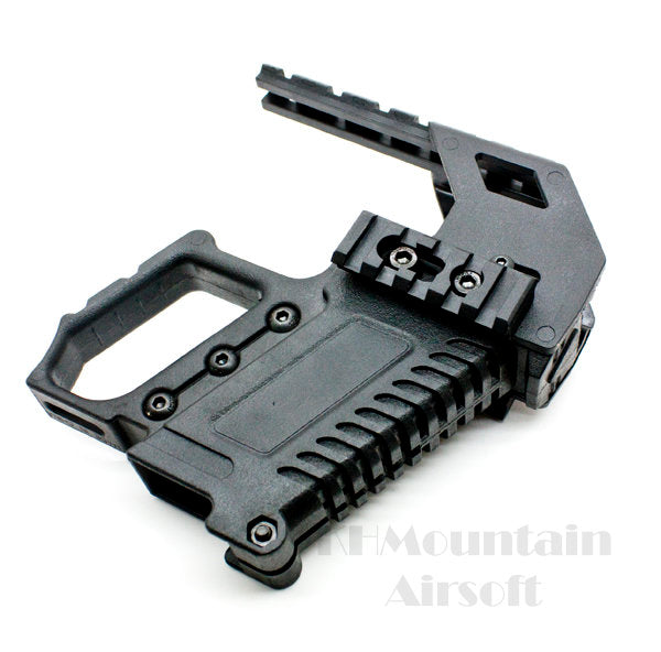 Glock 17 Plastic Carbine Mount with Grip set / Black