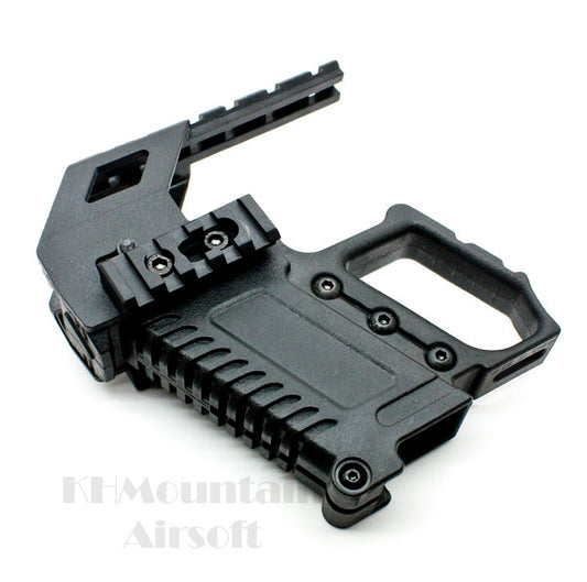 Glock 17 Plastic Carbine Mount with Grip set / Black