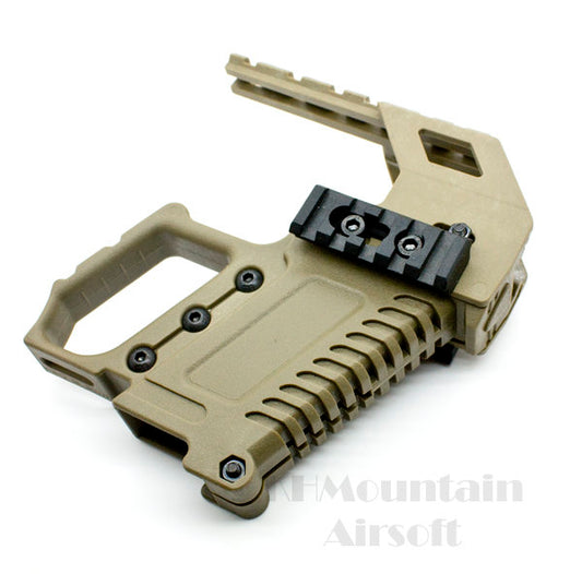 Glock 17 Plastic Carbine Mount with Grip set / DE