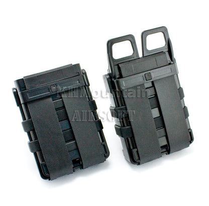 Dream Army Molle Fast Mag デュアル 5.56 マガジンポーチ セット (ブラック)