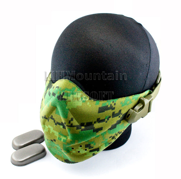 Dream Army EVA Half Face Protection Mask / Digital Woodland