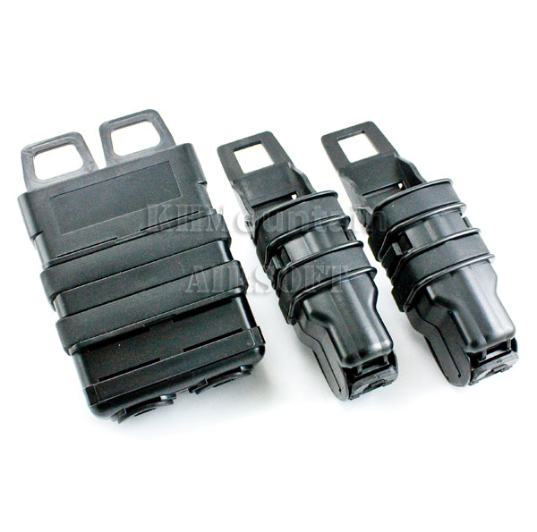 Dream Army Molle Fast Mag Dual 5.56 & MP5 Magazine Pouch Set (BK