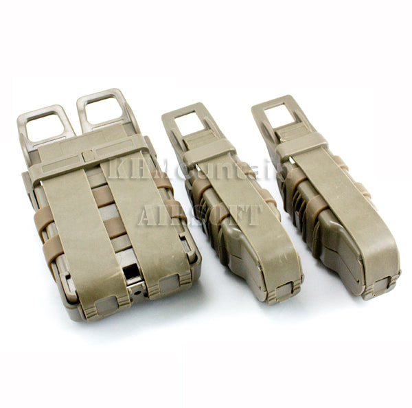 Dream Army Molle Fast Mag デュアル 5.56 &amp; MP5 マガジンポーチ セット (OD)