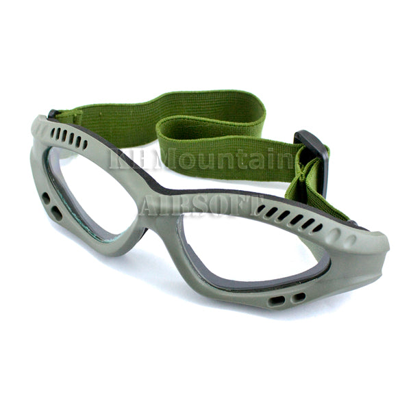 Dream Army Military Clear Lenses Glasses / Green