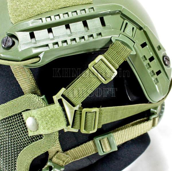 Dream Army Strike Steel Lower Face Mesh Mask for FAST Helmet /FG