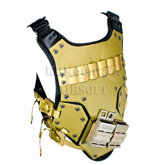 Tactical Body Armor DS TF3 Vest /w Plastic Pad & Pouch / DE