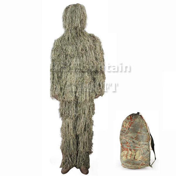 3D Bionic Jungle Camouflage Sniper Ghillie Suit / DE