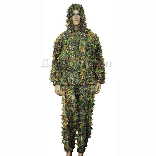 3D Jungle Camouflage Leaf Ghillie Suit / Woodland